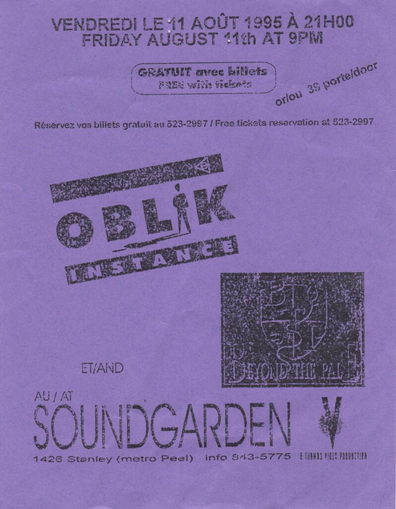 OBLIK INSTANCE BEYOND THE PALE