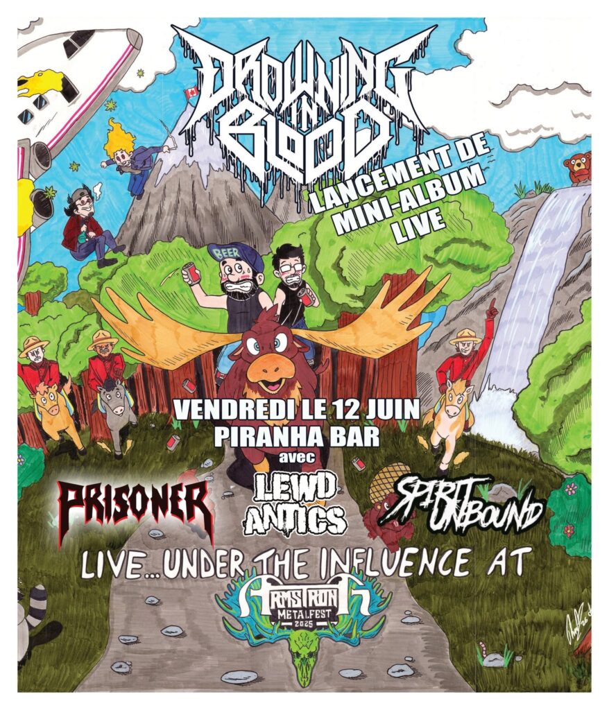 DROWNING IN BLOOD PRISONER LEWD ANTICS SPIRIT UNBOUND