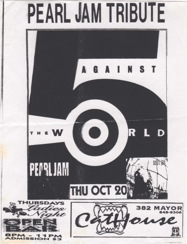AGAINST THE WORLD PEARL JAM TRIBUTE