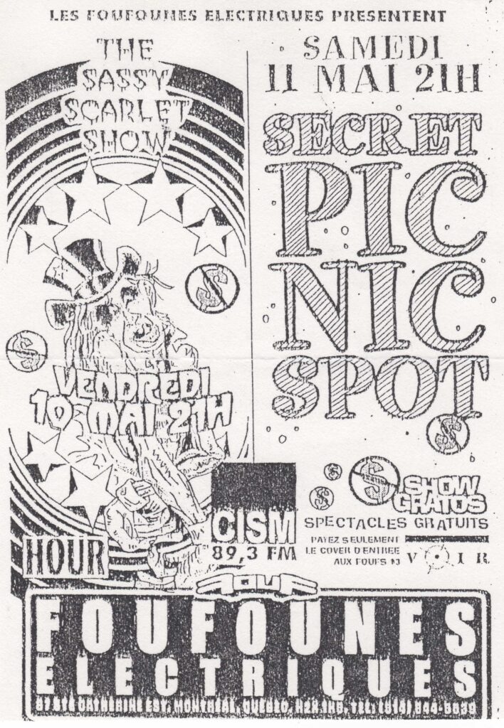 THE SASSY SCARLET SHOW SECRET PICNIC SPOT