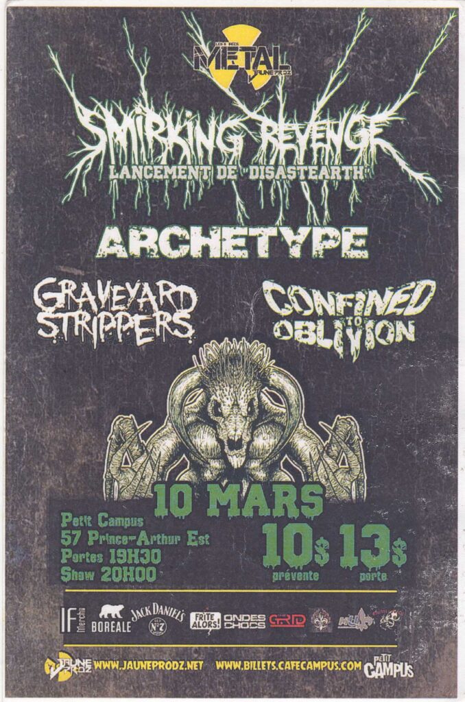 SMIRKING REVENGE ARCHETYPE GRAVEYARD STRIPPERS CONFINED TO OBLIVION