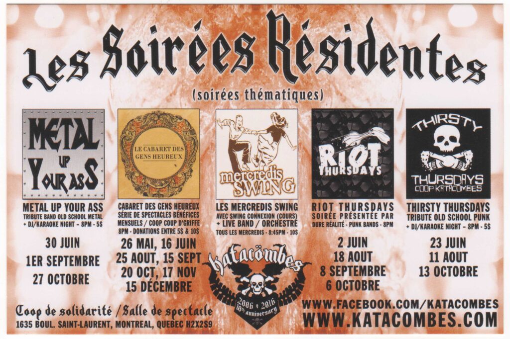 LES SOIRÉES RÉSIDENTES