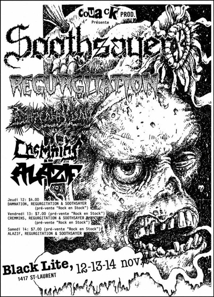 SOOTHSAYER REGURGITATION DAMNATION CREMAINS ALAZIF