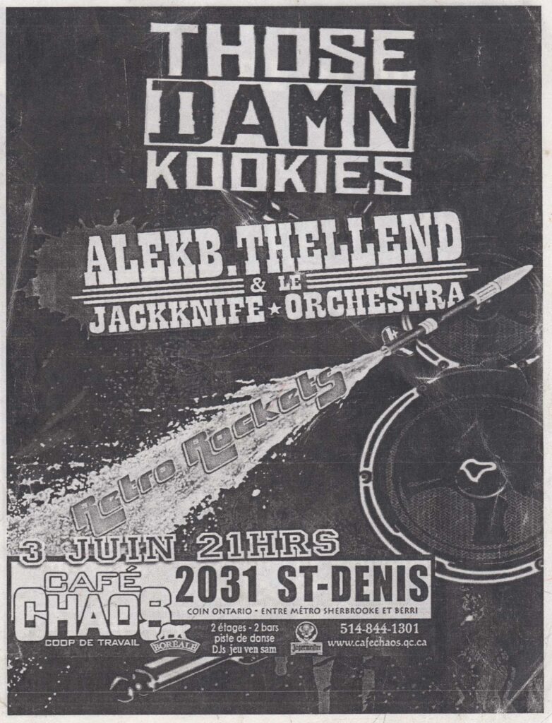 THOSE DAMN KOOKIES ALEK B THELLEND ET LE JACKNIFE ORCHESTRA