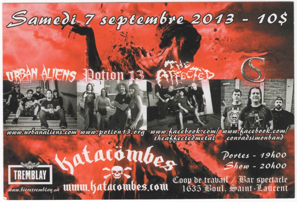 URBAN ALIENS POTION 13 THE AFFECTED CONRAD SIMON BAND