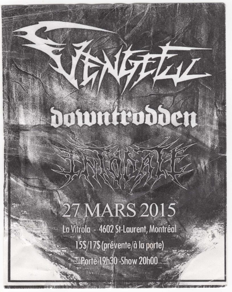 VENGEFUL DOWNTRODDEN INTONATE