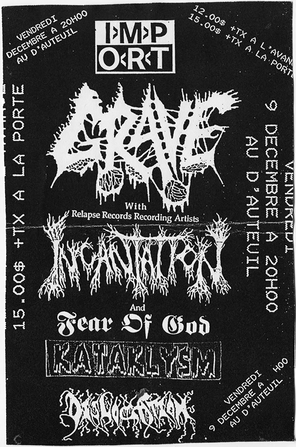 GRAVE INCANTATION FEAR OF GOD KATAKLYSM