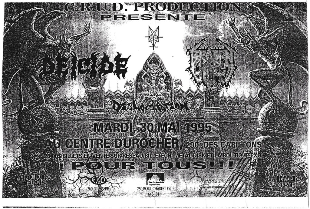 DEICIDE BROKEN HOPE DISLOCATION