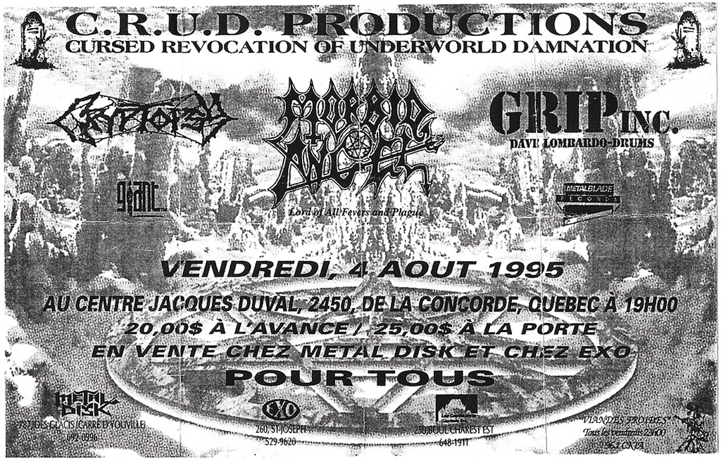 CRYPTOPSY MORBID ANGEL GRIP INC