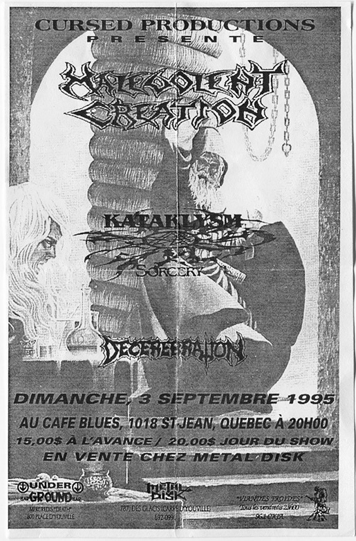 MALEVOLENT CREATION KATAKLYSM DECEREBRATION