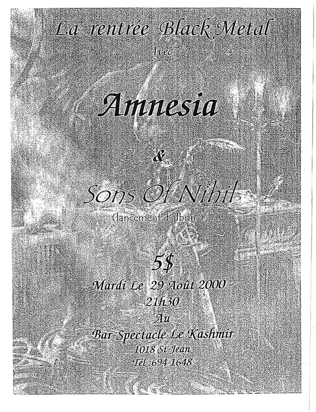AMNESIA SONS OF NIHIL