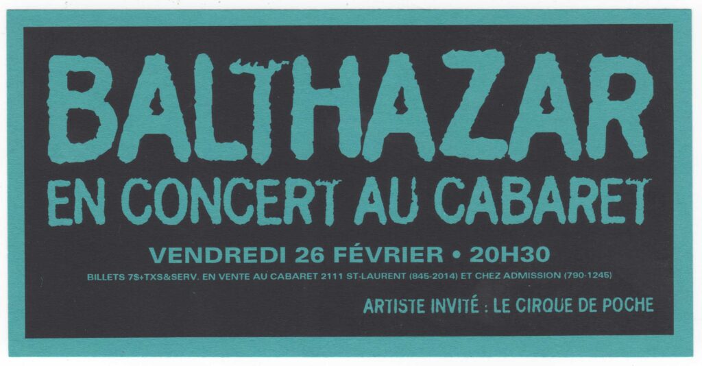 BALTHAZAR LE CIRQUE DE POCHE