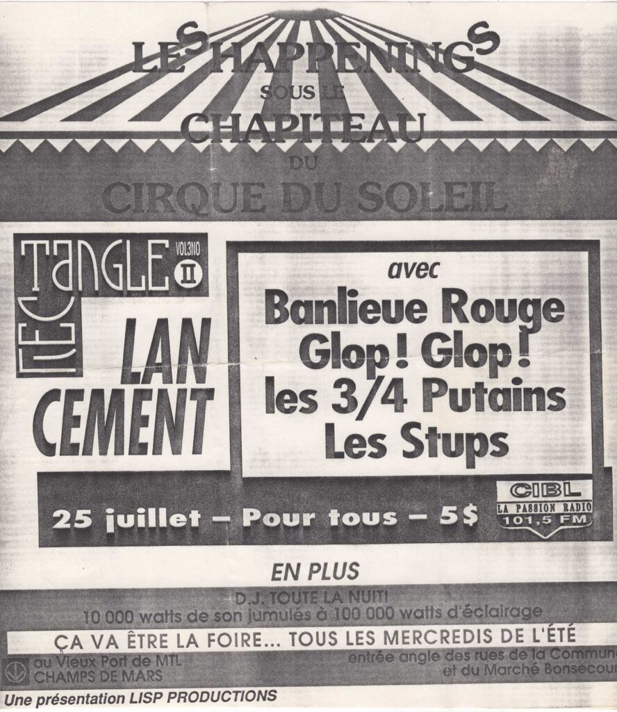 LAN CEMENT BANLIEUE ROUGE GLOP GLOP 3/4 PUTAINS LES STUPS
