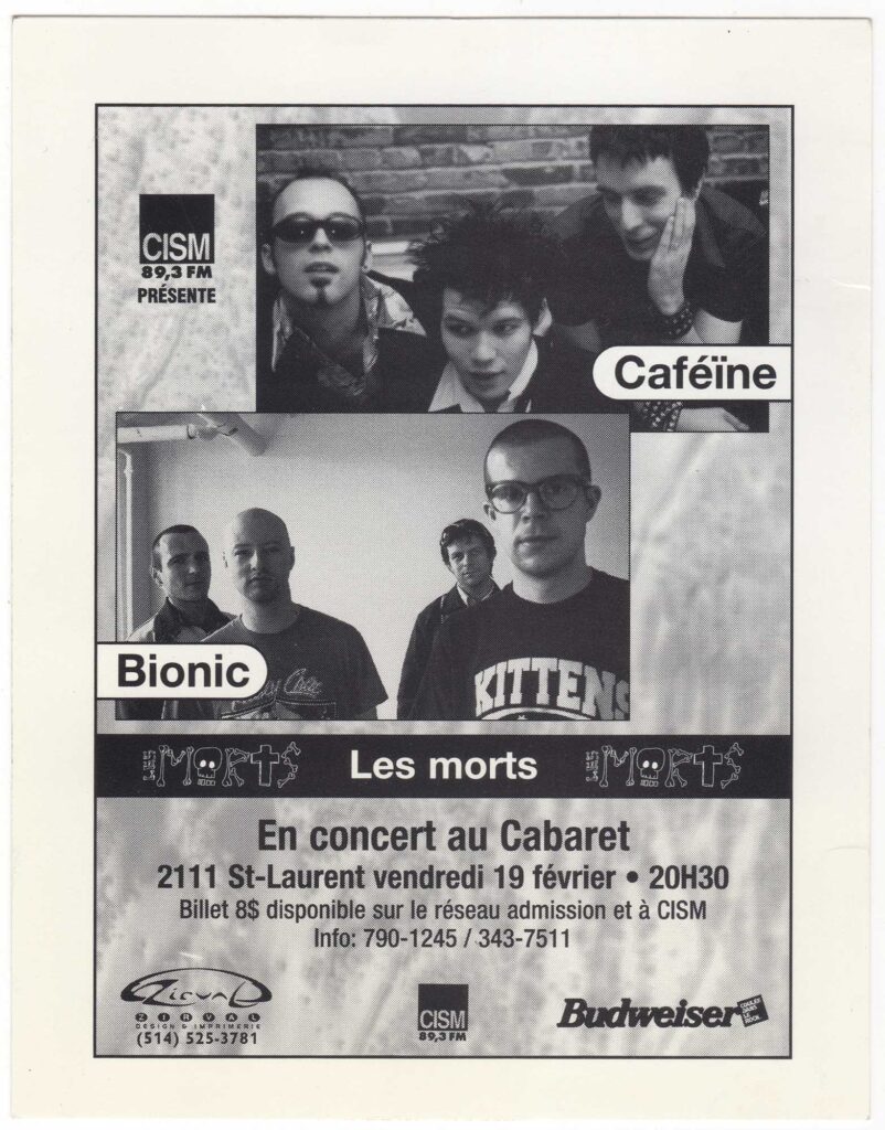 CAFÉÏNE BIONIC LES MORTS