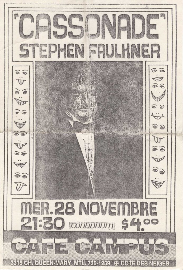 CASSONADE STEPHEN FAULKNER