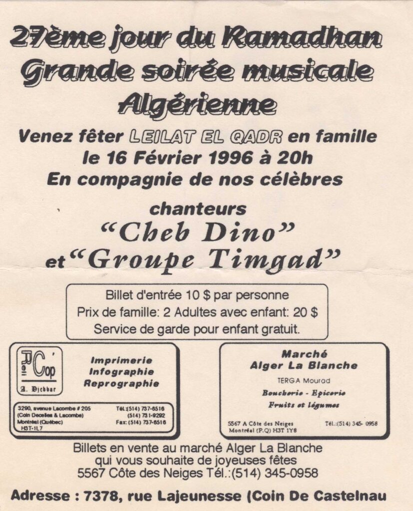 CHEB DINO GROUPE TIMGAD