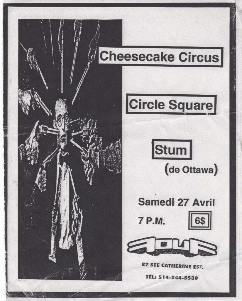 CHEESECAKE CIRCUS CIRCLE SQUARE STUM