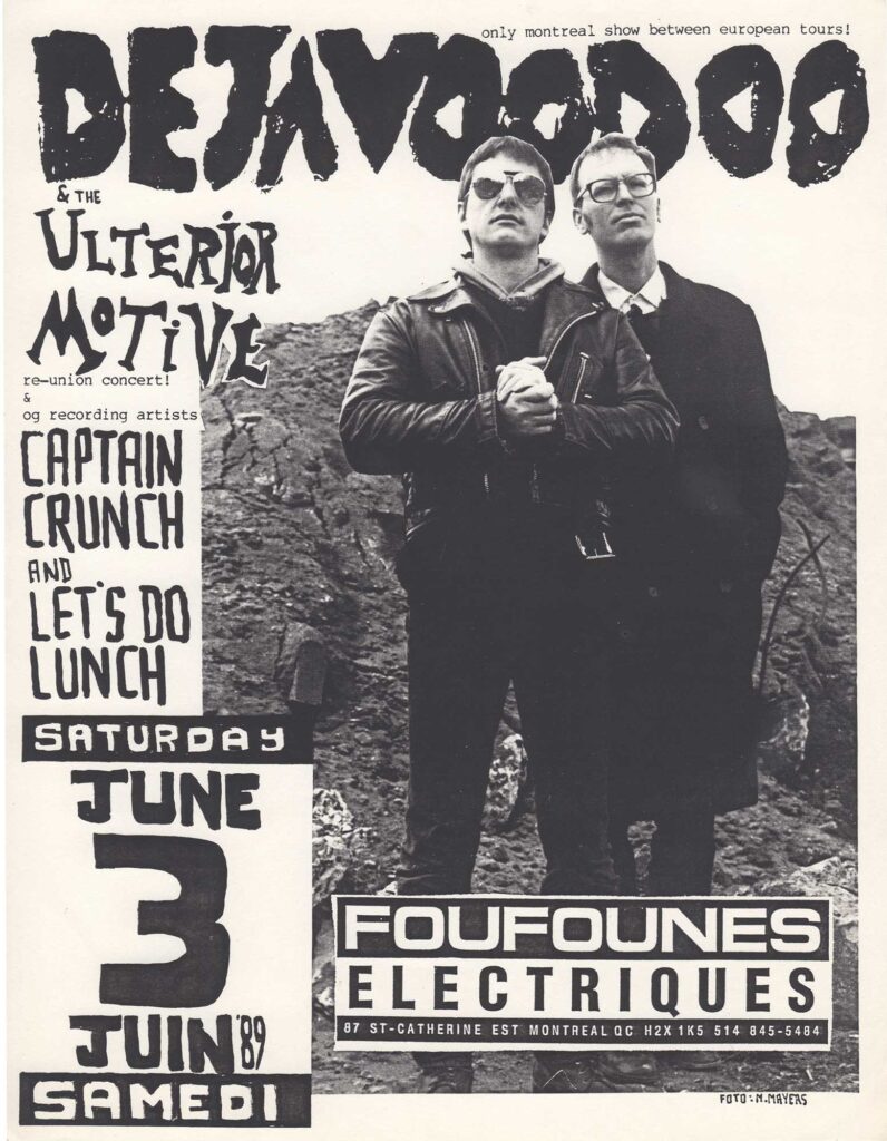 DEJA VOODOO ULTERIOR MOTIVE CAPTAIN CRUNCH AND LET&rsquo;S DO LUNCH