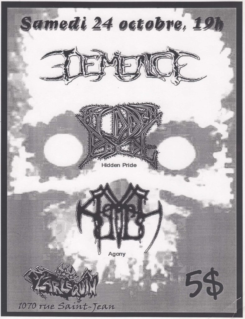 DEMENCE HIDDEN PRIDE AGONY