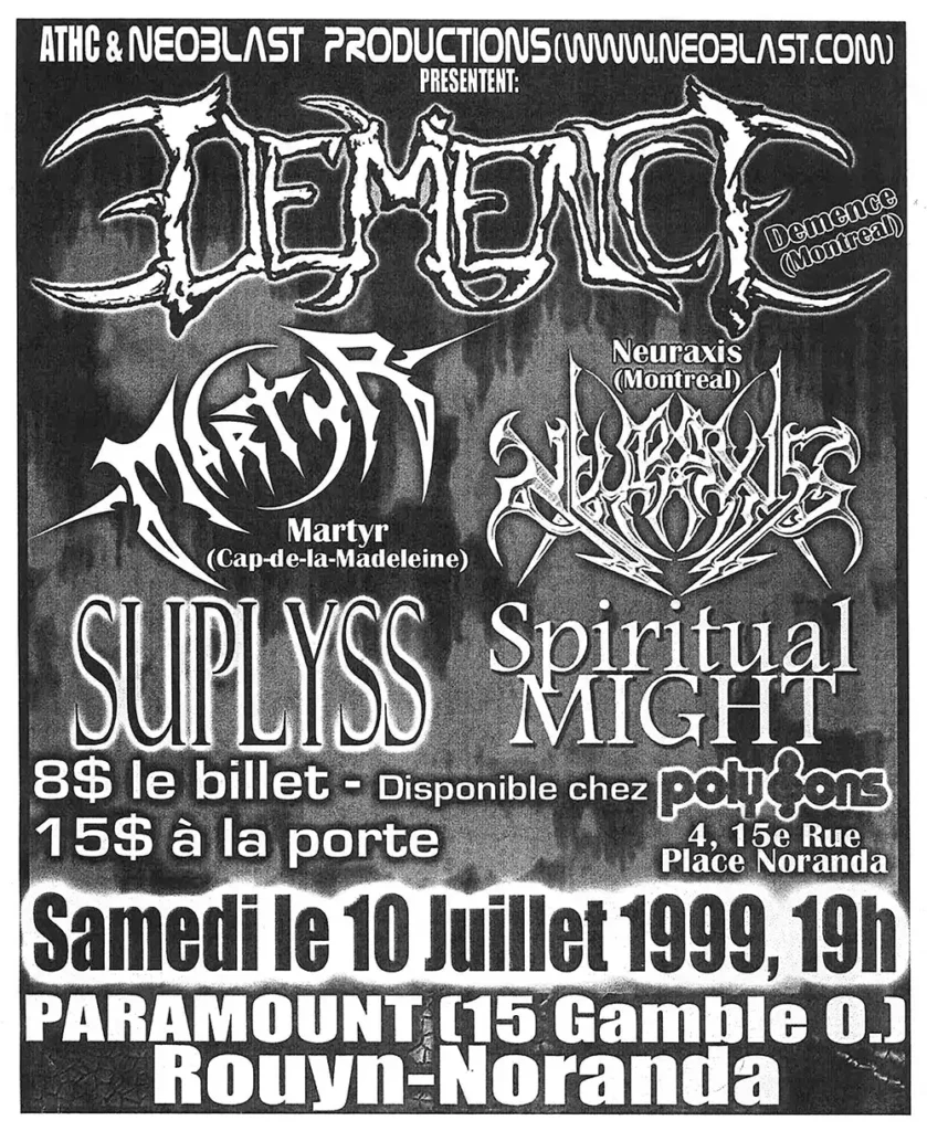 DEMENCE MARTYR NEURAXIS SUPLYSS SPIRITUAL MIGHT