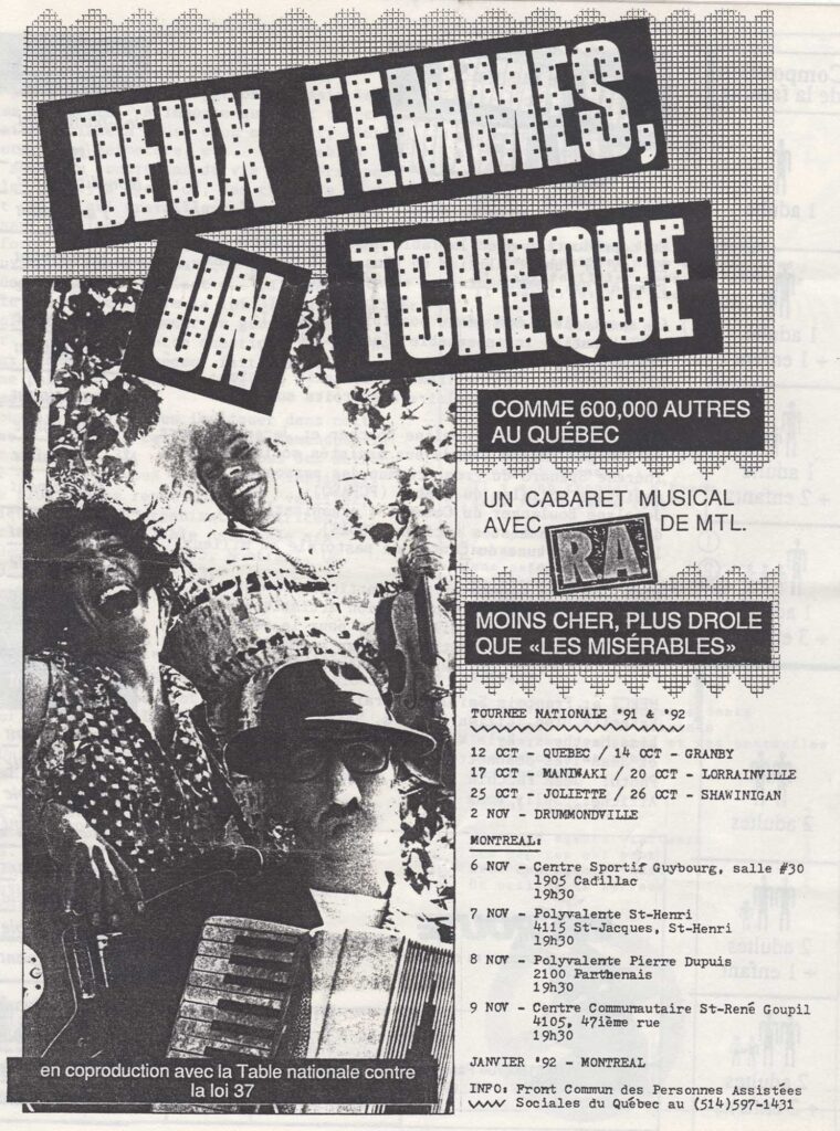 RHYTHM ACTIVISM DEUX FEMMES UN TCHÈQUE