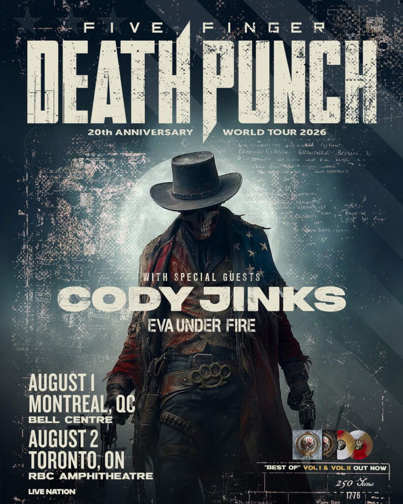 FIVE FINGER DEATH PUNCH CODY JINKS EVA UNDER FIRE