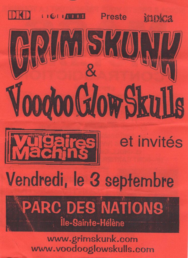 GRIM SKUNK VOODOO GLOW SKULLS VULGAIRES MACHINS