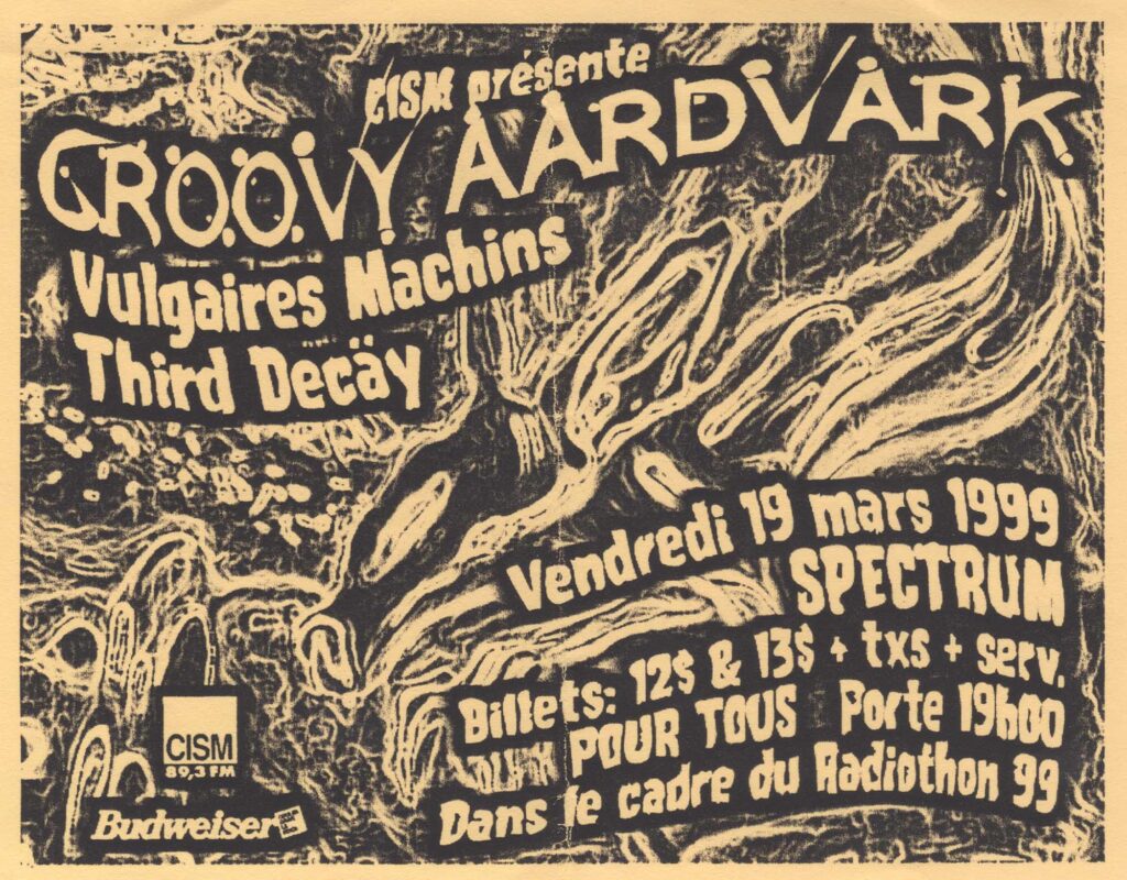GROOVY AARDVARK VULGAIRES MACHINS THIRD DECAY
