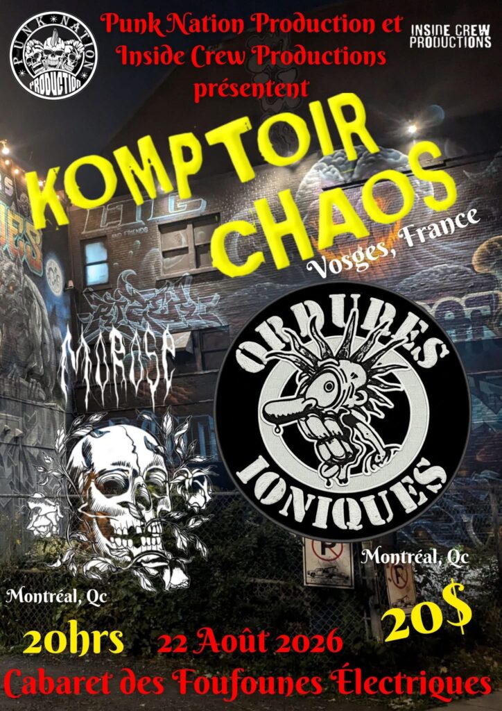 KOMPTOIR CHAOS MOROSE ORDURES IONIQUES