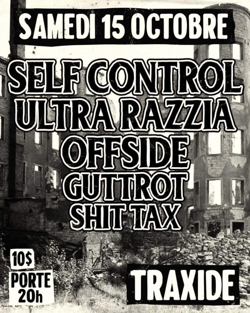 SELF CONTROL ULTRA RAZZIA OFFSIDE GUTTROT SHIT TAX