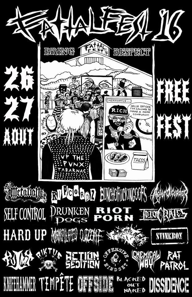 METALIAN RIPCORDZ BUNCHOFUCKINGOOFS ASHES OF DISORDER SELF CONTROL DRUNKEN DOGS RIOT PORN IDIOCRATES HARD UP MANIPULATED OUTCOME PREYING GODS STINKBOX FULGORA RIKTUS ACTION SÉDITION OFFENSIVE MINDSET CHEMICAL WAY RAT PATROL KNIFEHAMMER TEMPÊTE OFFSIDE BLACKED OUT NAKED DISSIDENCE