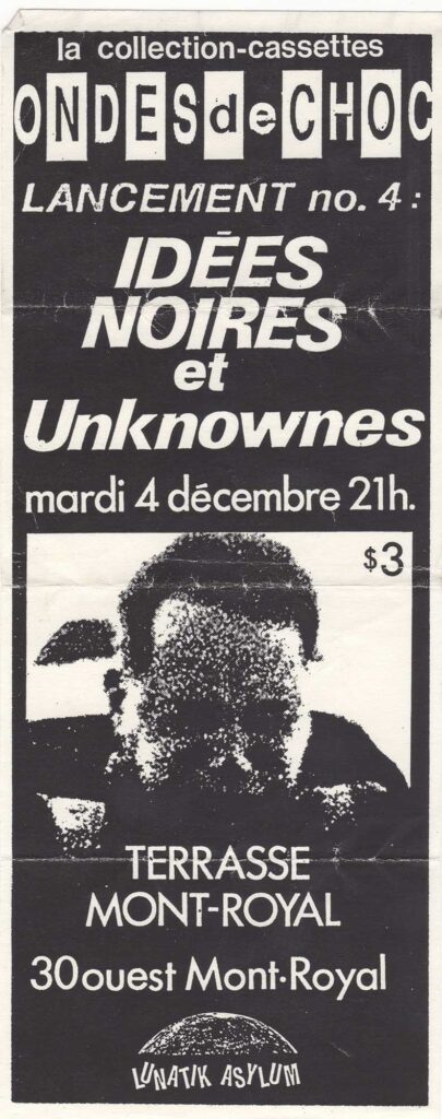 IDÉES NOIRES LES UNKNOWNES