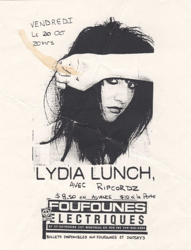 LYDIA LUNCH RIPCORDZ