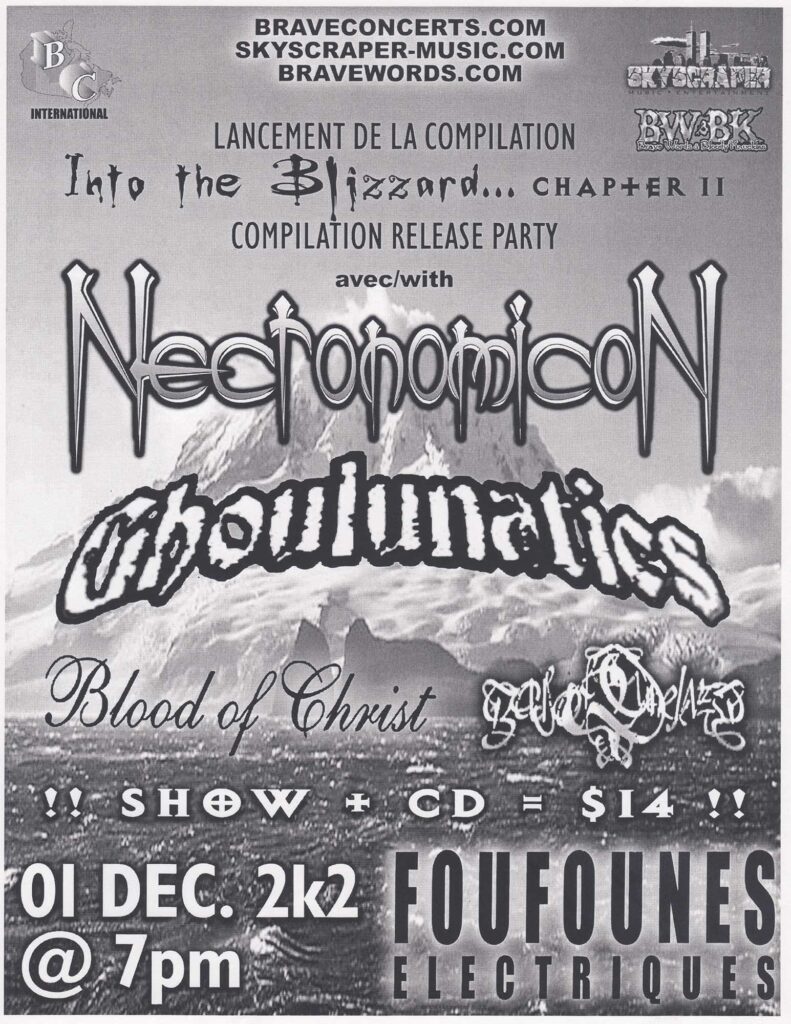 NECRONOMICON GHOULUNATICS BLOOD OF CHRIST GATES OF UNHOLY
