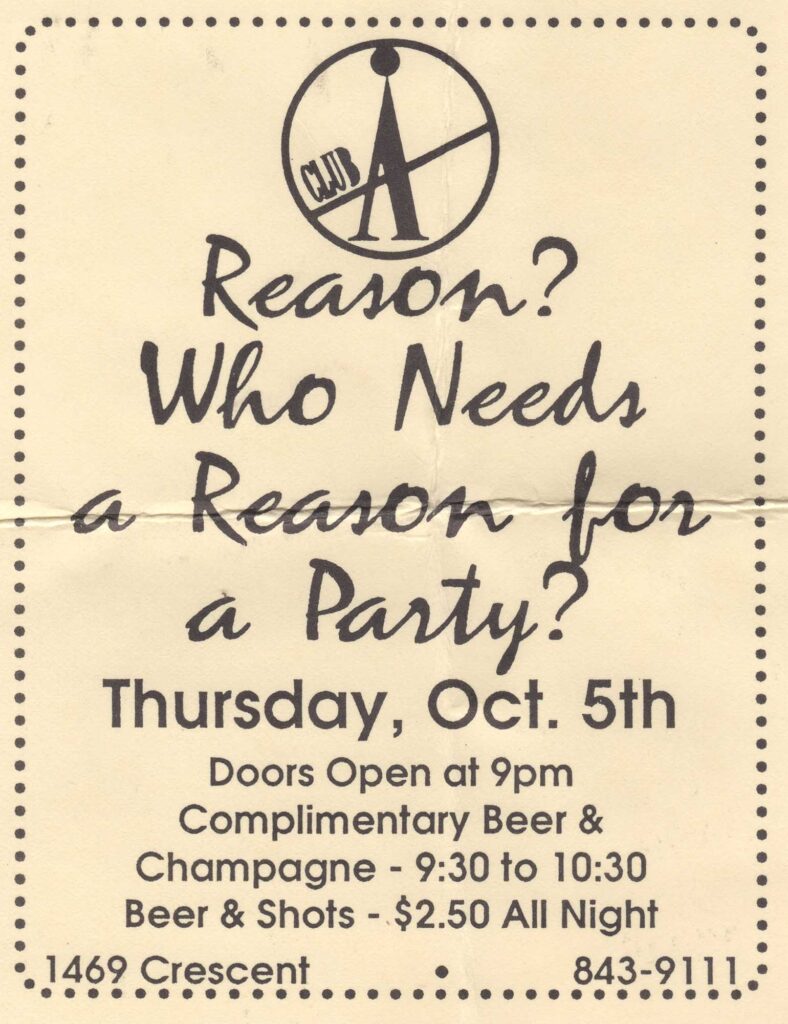 REASON ? WHO NEEDS A REASON FOR A PARTY ?