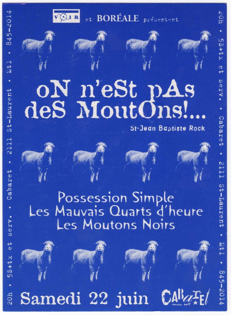 POSSESSION SIMPLE LES MAUVAIS QUARTS D&rsquo;HEURES LES MOUTONS NOIRS