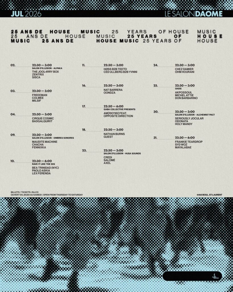 THE JOOL4RRY BOX ZENTRIX SISCA FREEMAN COLMEE MILSIF CIRQUE COSMIC BADGALQUIRIT MAUDITE MACHINE CHACHA FENNIXKA BEA TRINIDAD (NYC) PAOLO ASKIA LEX FERENDA HØSS TEETO CED ULLBERG YVNNI NAT BARRERA OONDZA AMIRIO’99 OPPOSITE DIRECTION NATHAN BURNS GUEST CREDI SALOMÉ AXEL CHEZ DAMIER OHM HOURANI AKPOSSOUL MICHEL ATTIE DON BARBARINO SERIOUSLY JOCULAR ODONATA HOLY MANDY FRANKIE TEARDROP SYD WOZ MAYALABAE