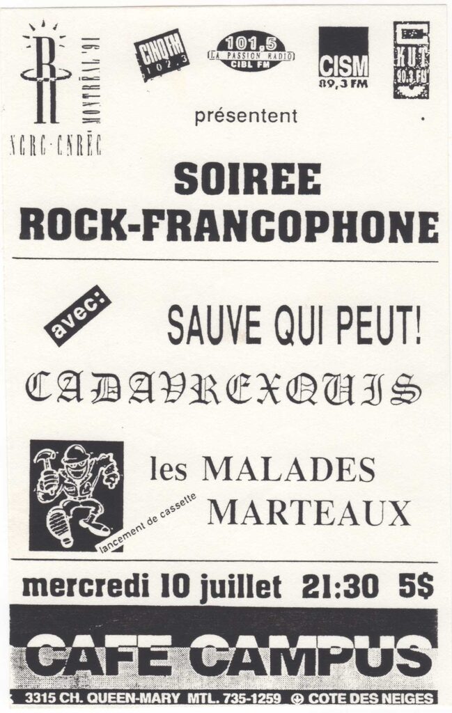 SAUVE QUI PEUT CADAVREXQUIS LES MALADES MARTEAUX