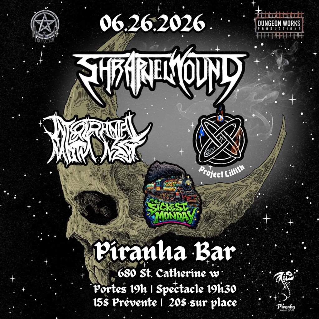 SHRAPNEL WOUND INTERCRANIAL MOTH NEST LILITH SICKEST MONDAY