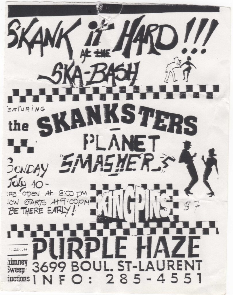THE SKANKSTERS THE PLANET SMASHERS THE KINGPINS