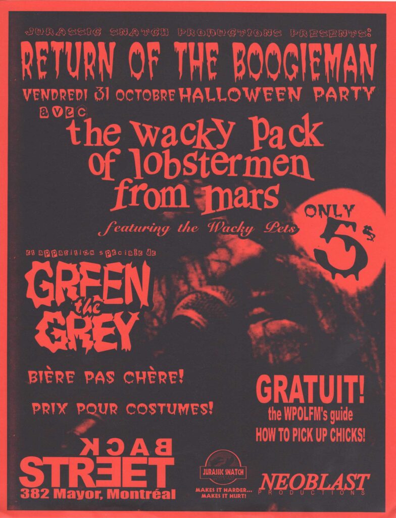 THE WACKY PACK OF LOBSTERMEN FROM MARS GREEN THE GREY