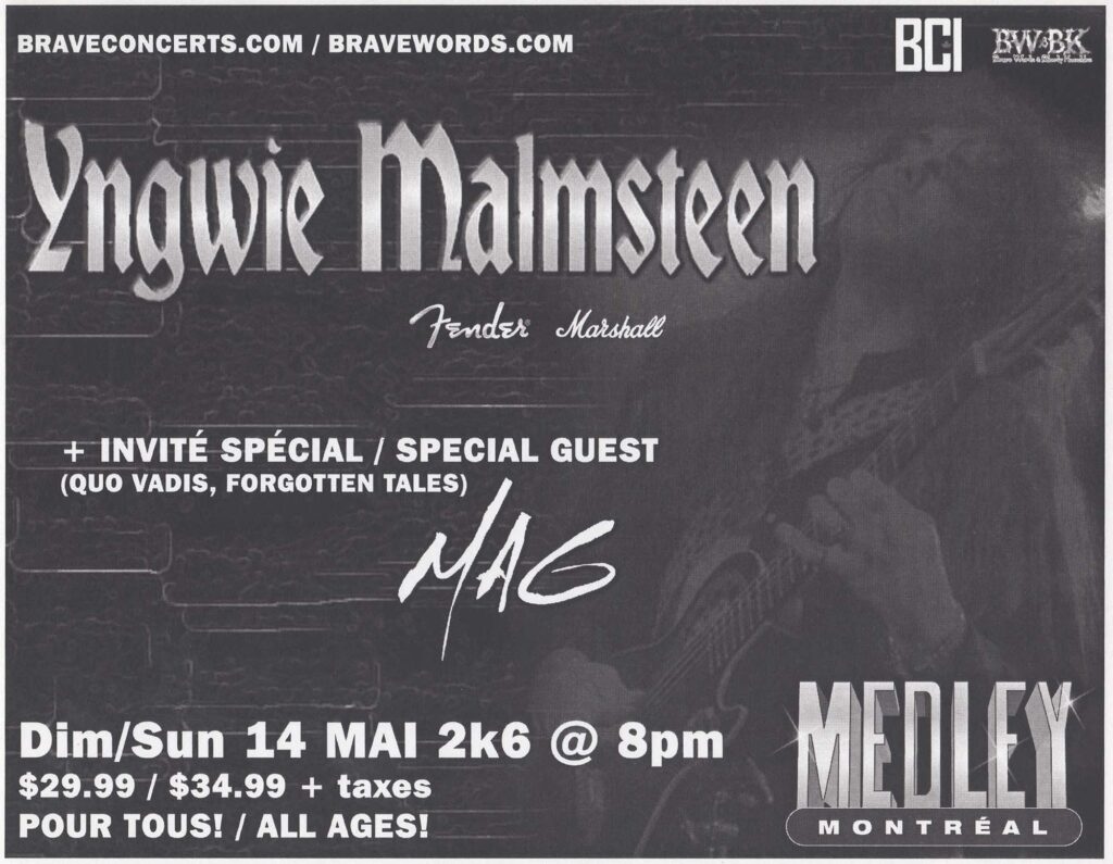 YNGWIE MALMSTEEN MAG