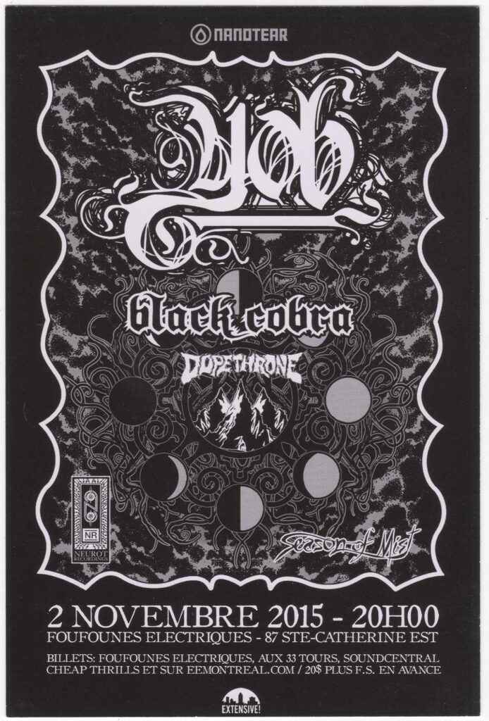 YOB BLACK COBRA DOPETHRONE