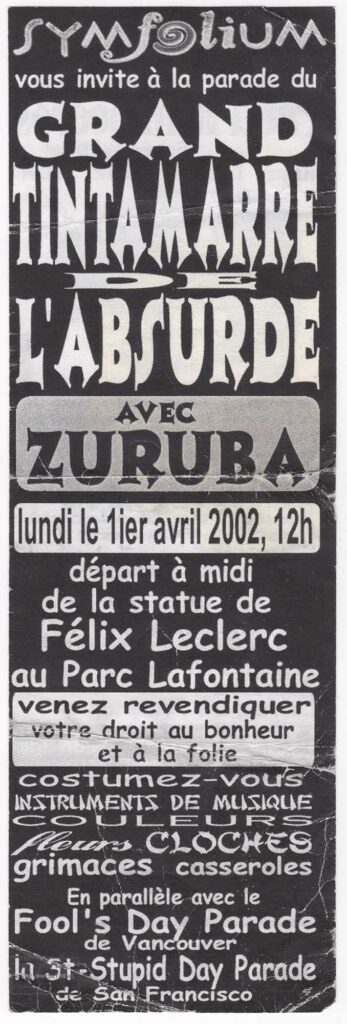 GRAND TINTAMARRE DE L&rsquo;ABSURDE ZURUBA