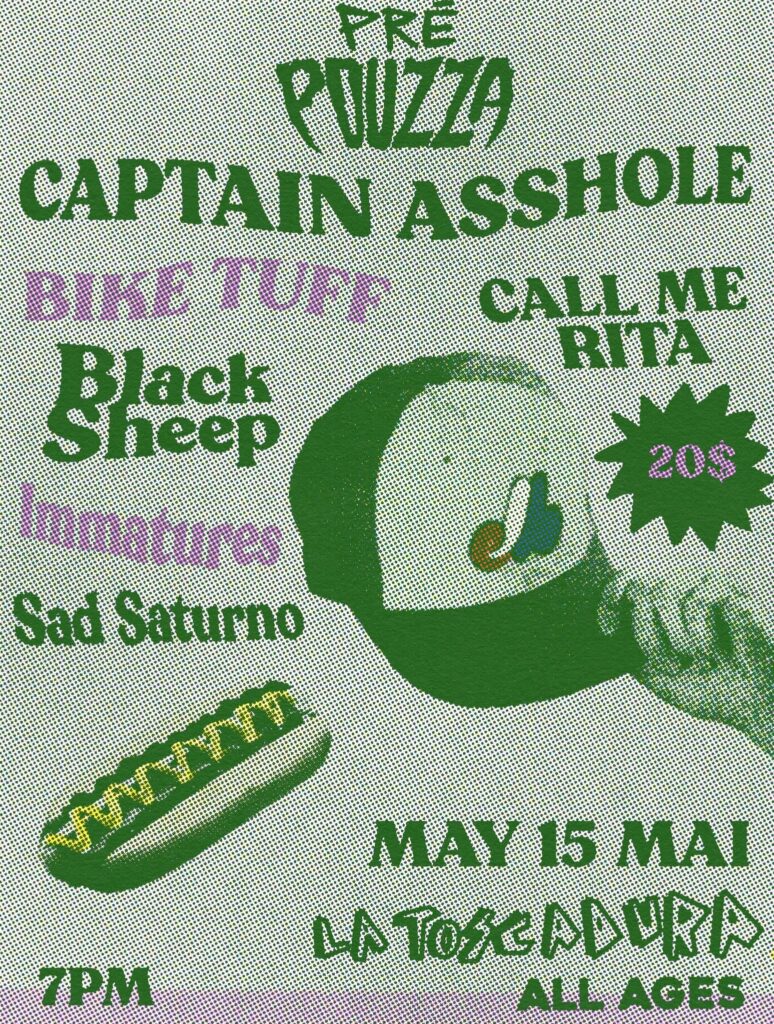 CAPTAIN ASSHOLE BIKE TUFF BLACK SHEEP SAD SATURNO CALL ME RITA