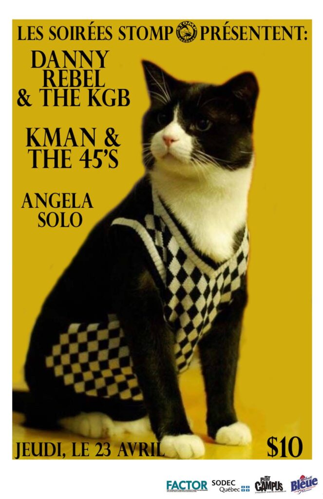 DANNY REBEL & THE KGB KMAN & THE 45’S ANGELA SOLO