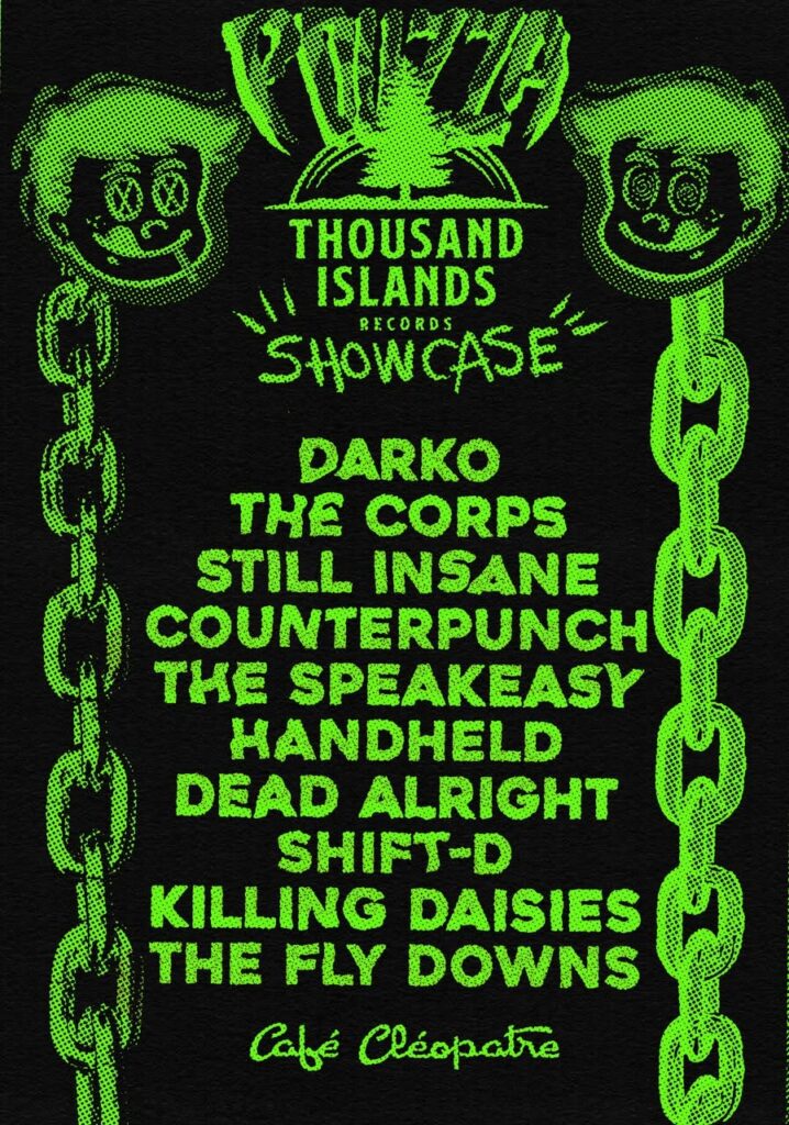 DARKO  THE CORPS  STILL INSANE  COUNTERPUNCH  THE SPEAKEASY  HANDHELD  DEAD ALRIGHT  SHIFT-D  KILLING DAISIES  THE FLY DOWNS