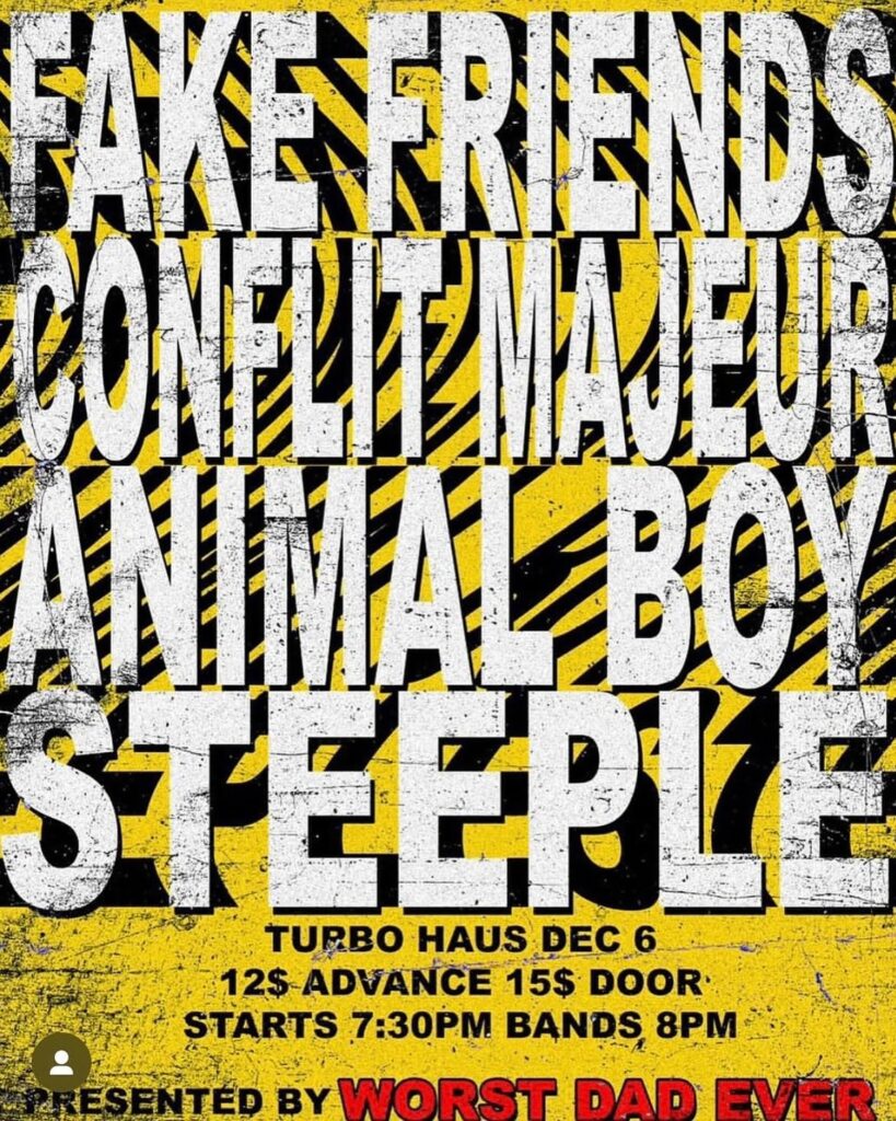 FAKE FRIENDS CONFLIT MAJEUR ANIMAL BOY STEEPLE