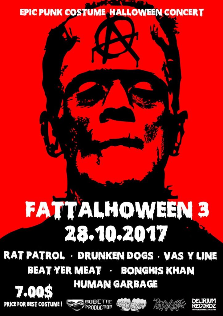 RAT PATROL DRUNKEN DOGS VAS-Y LINE BEAT YER MEAT BONGHIS KHAN HUMAN GARBAGE