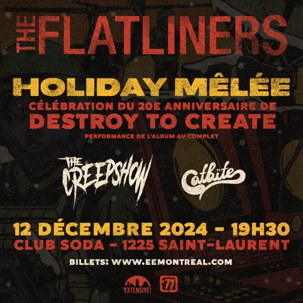 THE FLATLINERS HOLIDAY MÊLÉE THE CREEPSHOW CATBITE